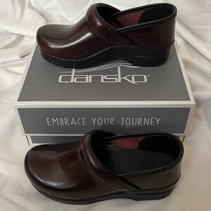 Dansko Cordovan Leather Mules